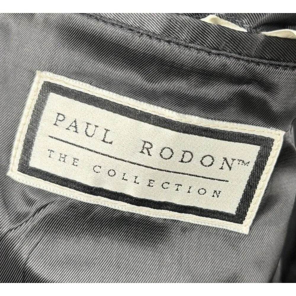 Zeidler And Zeidler Paul Rodon Mens Suit Jacket Sports Wool Black Charcoal 40R